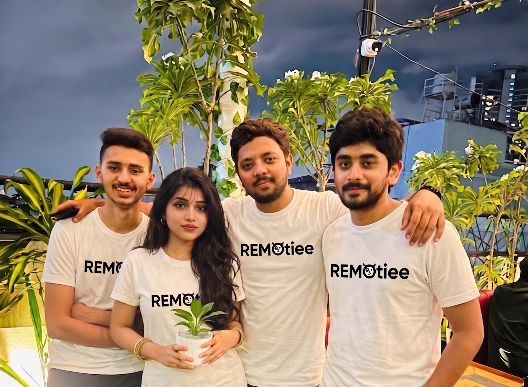 remote hiring partner team working on global talent hiring